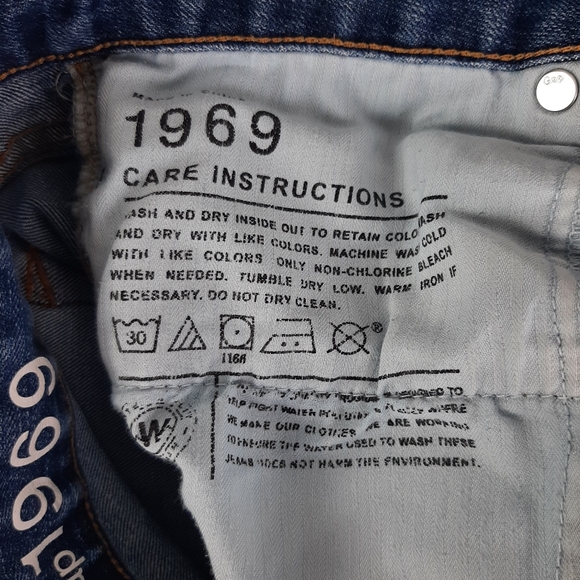 GAP 1969 Real Straight Blue Jeans - Picture 6 of 6